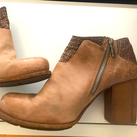 A.S.98 Women's Leather Ankle Brown Boots EUR 40 US Sz 9 3” Block Heel - Picture 7 of 11